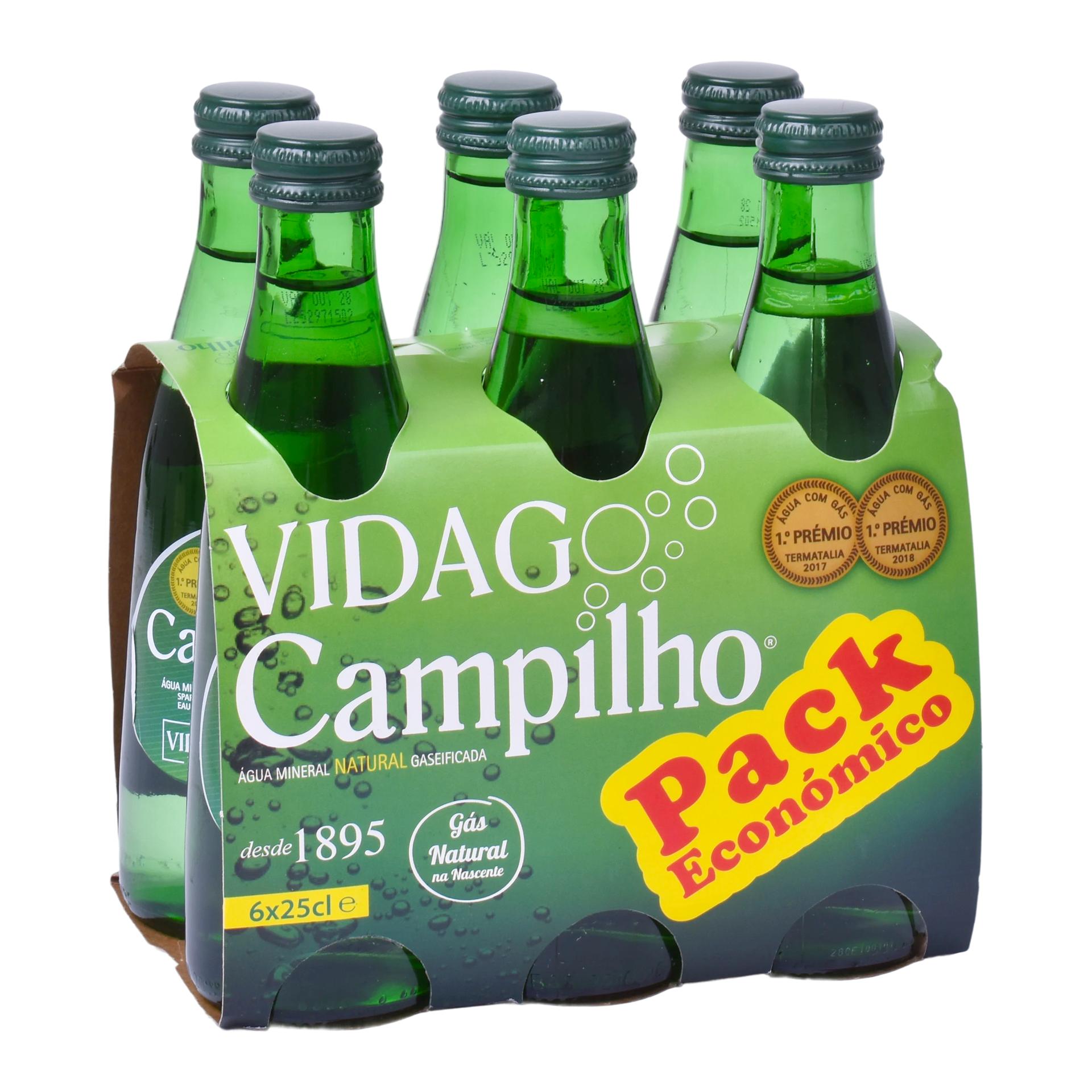 AGUA CAMPILHO C/GAS 25CL 4XPACK6 AGUA CAMPILHO C/GAS 25CL 4XPACK6