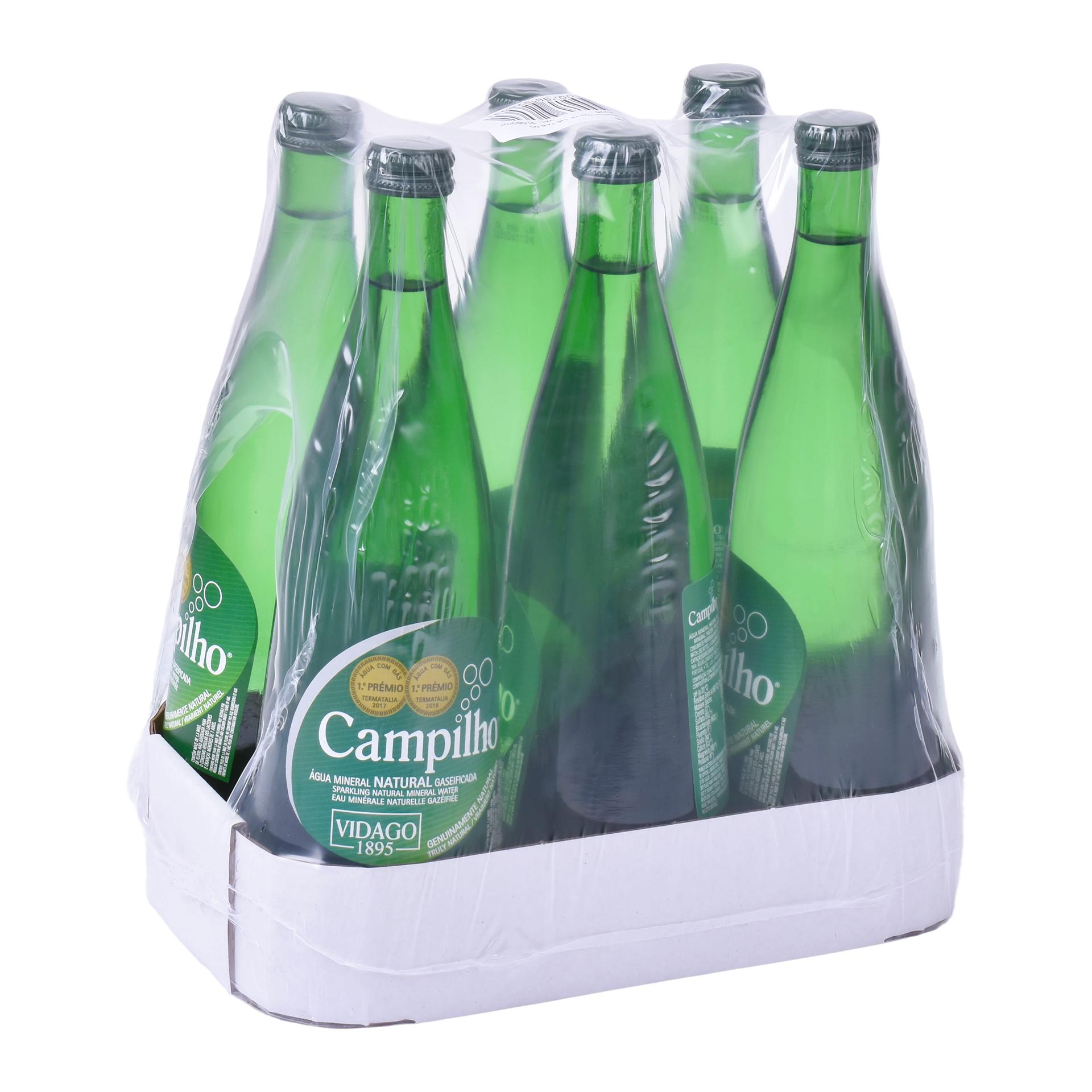 AGUA CAMPILHO C/GAS 75CL CX6 AGUA CAMPILHO C/GAS 75CL CX6