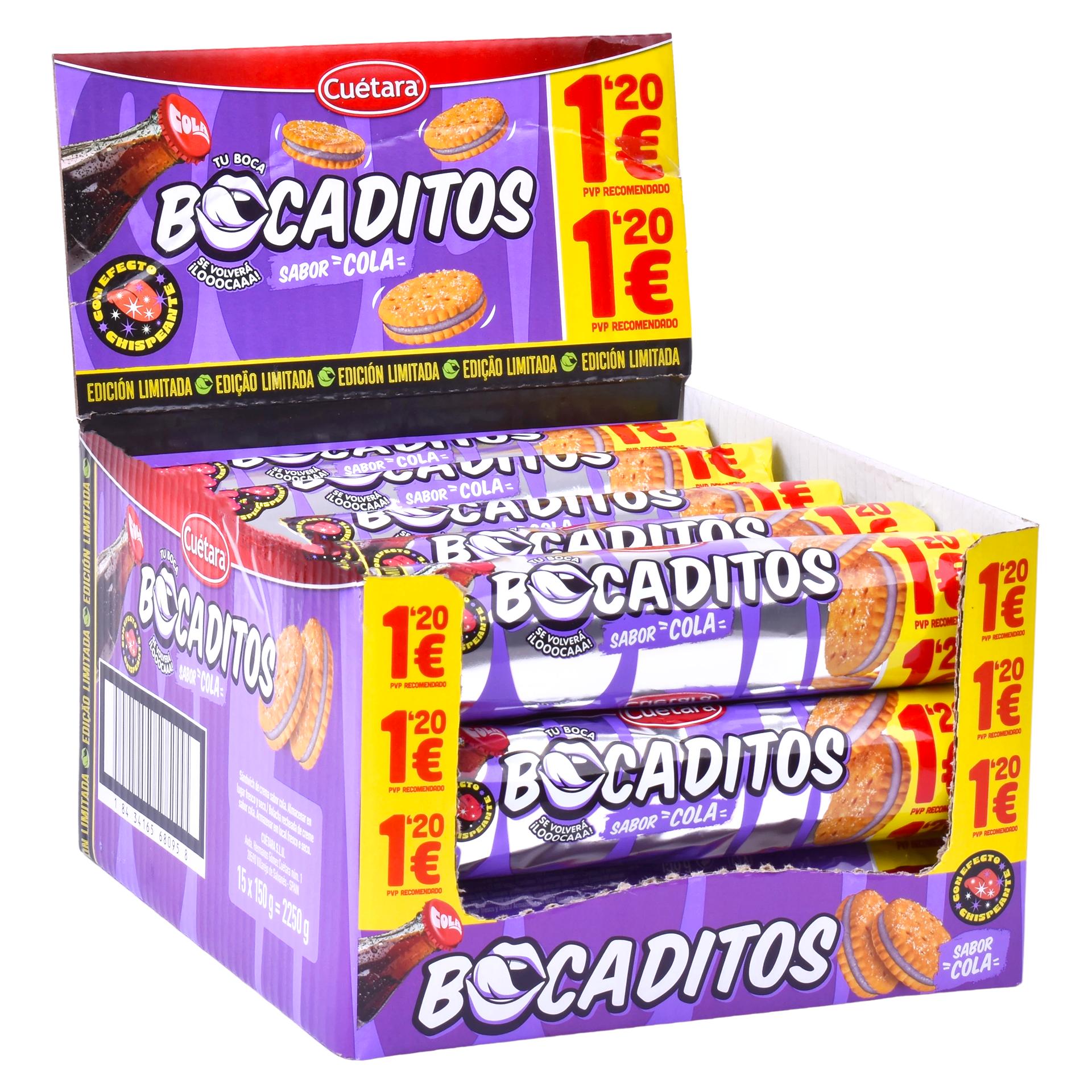 CUETARA BOCADITOS COLA150GR PV1.2 CUETARA BOCADITOS COLA150GR PV1.2