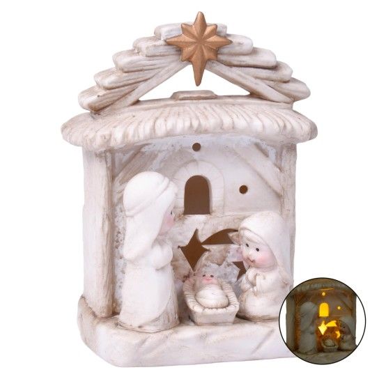 PRESEPIO PORC. C/LUZ 17CM 50431566 LUNA