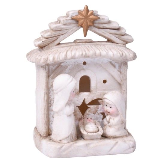 PRESEPIO PORC. C/LUZ 17CM 50431566 LUNA