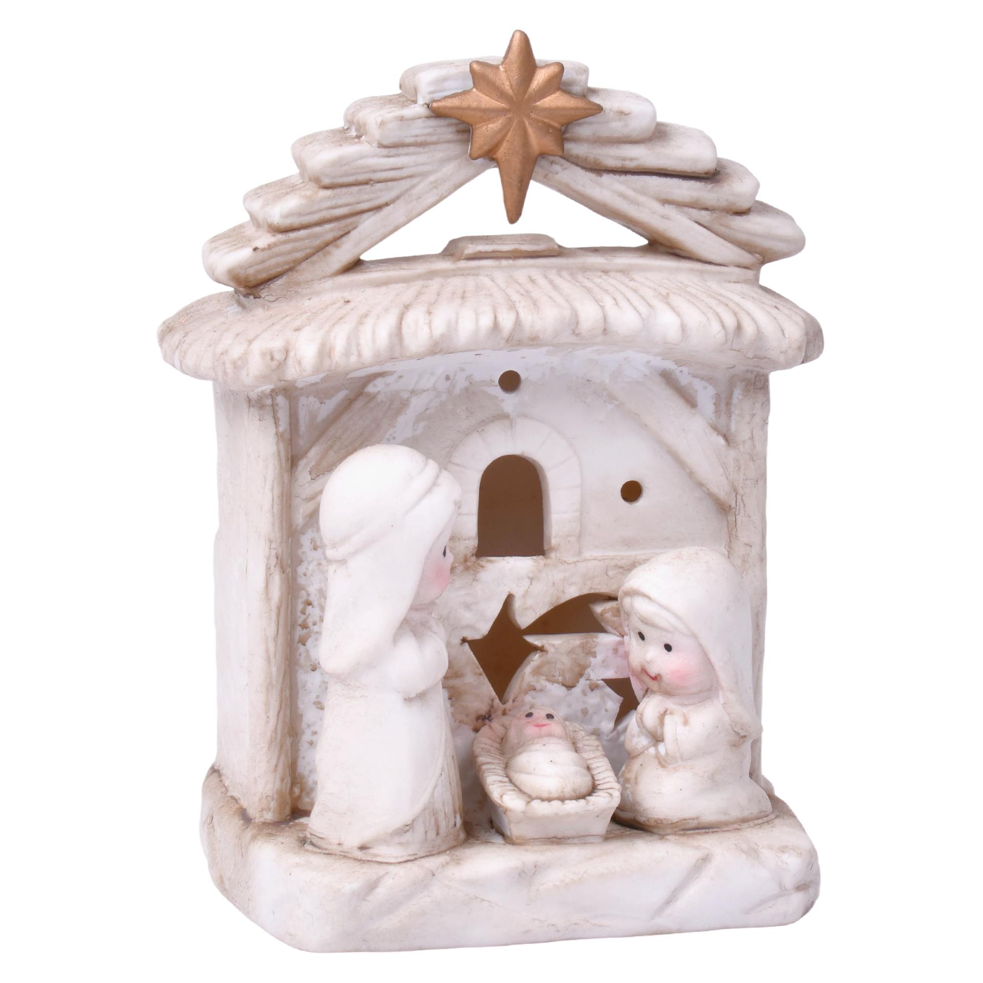 PRESEPIO PORC. C/LUZ 17CM 50431566 LUNA
