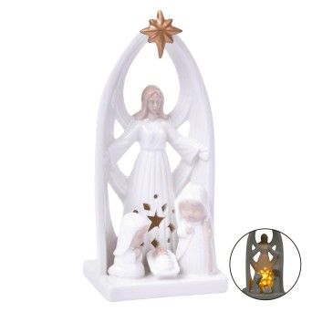 PRESEPIO PORC. C/LZ 20CM 50431541 LUNA