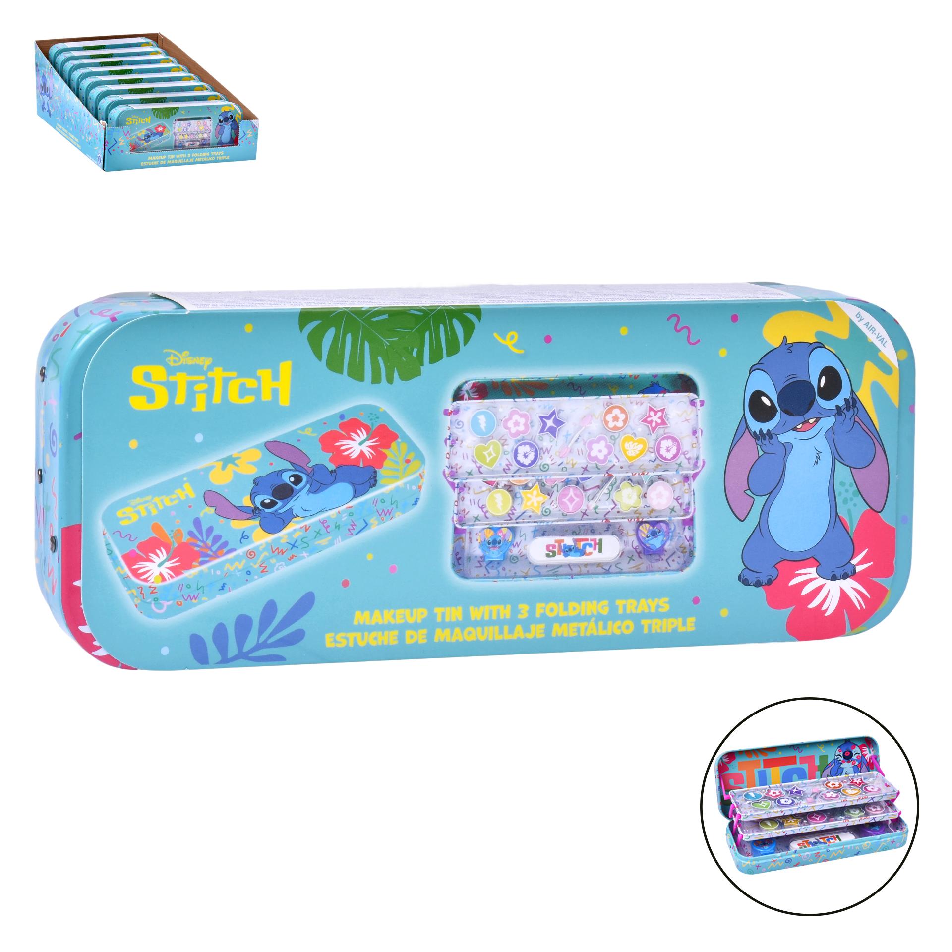 ESTOJO MAQUILHAGEM 3 DIV STITCH TIN ESTOJO MAQUILHAGEM 3 DIV STITCH TIN