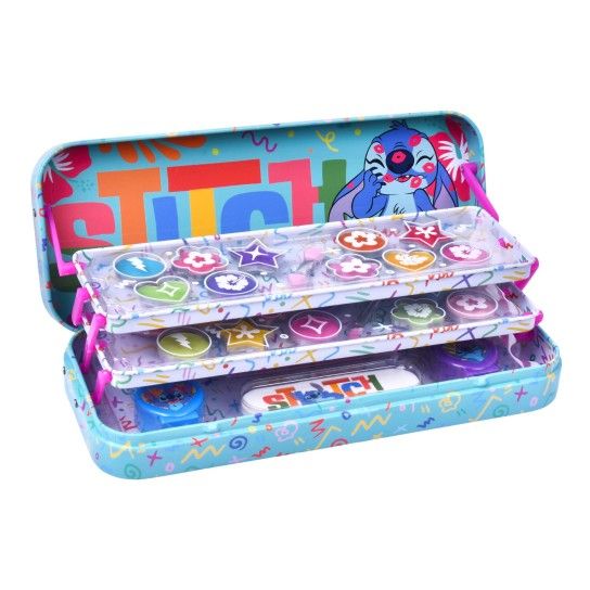 ESTOJO MAQUILHAGEM 3 DIV STITCH TIN ESTOJO MAQUILHAGEM 3 DIV STITCH TIN