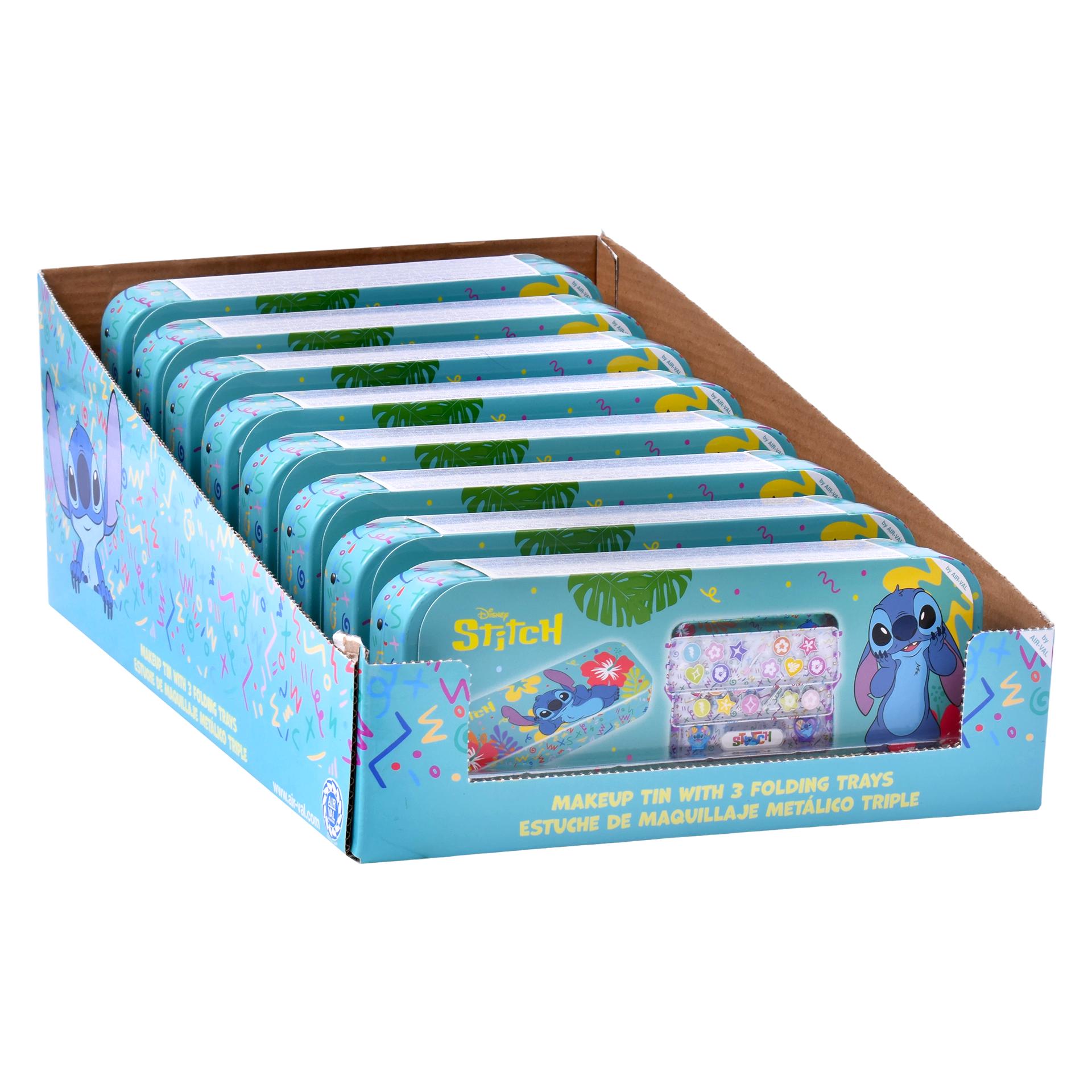 ESTOJO MAQUILHAGEM 3 DIV STITCH TIN ESTOJO MAQUILHAGEM 3 DIV STITCH TIN