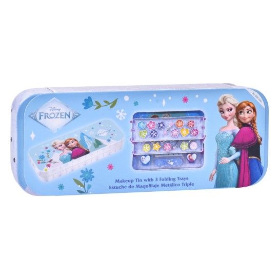 ESTOJO MAQUILHAGEM 3 DIV FROZEN TIN