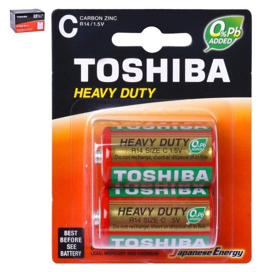 PILHAS TOSHIBA H. DUTY R14KE 2UN PILHAS TOSHIBA H. DUTY R14KE 2UN