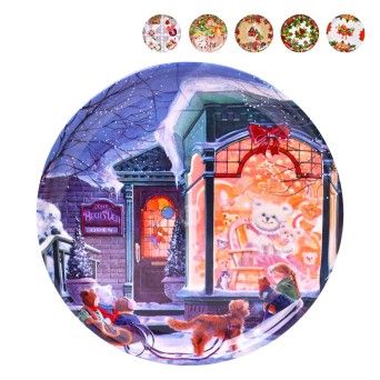 PRATO NATAL RED. 22CM