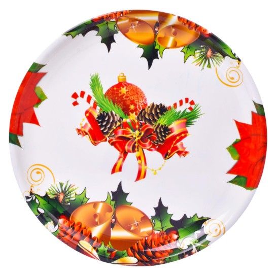 PRATO NATAL RED. 22CM PRATO NATAL RED. 22CM