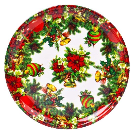 PRATO NATAL RED. 22CM PRATO NATAL RED. 22CM
