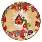 PRATO NATAL RED. 22CM PRATO NATAL RED. 22CM