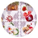 PRATO NATAL RED. 22CM PRATO NATAL RED. 22CM