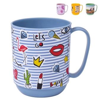 CANECA PLASTICO 350ML AP-9089 CX24