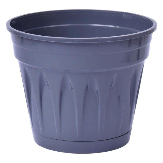 VASO PLAST CINZA 23,7X19,2CM 510-264 CX40 VASO PLAST CINZA 23,7X19,2CM 510-264 CX40