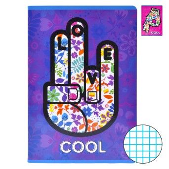 CADERNO AGRAF A5 80F QUADR.COOL