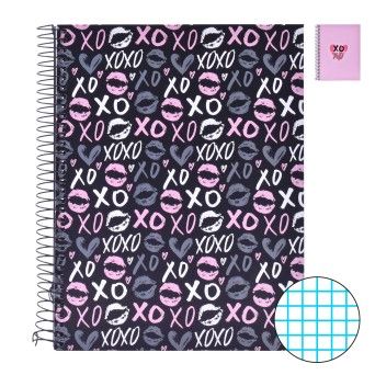 CADERNO ESP. CAPA DURA A5 120F XOXO
