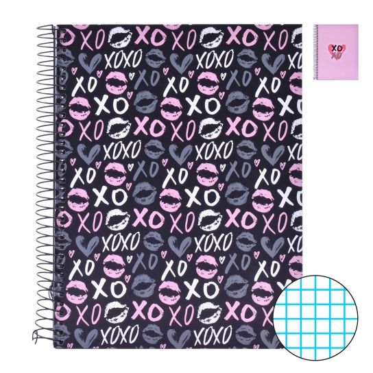 CADERNO ESP. CAPA DURA A5 120F XOXO