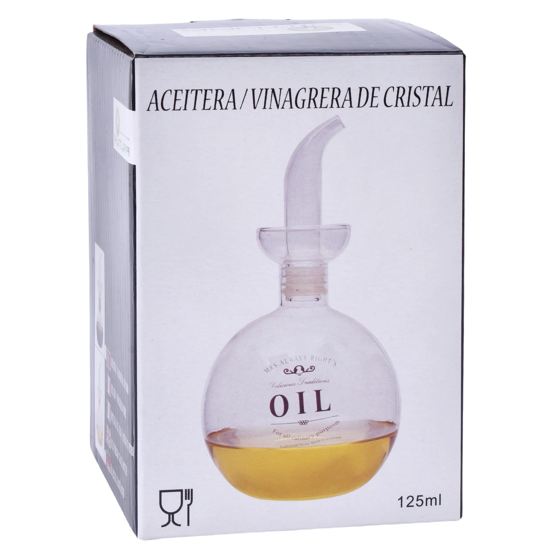 AZEITEIRA/VINAGREIRA VIDRO 125ML 154783 AZEITEIRA/VINAGREIRA VIDRO 125ML 154783
