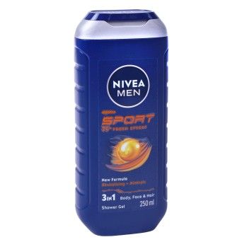 NIVEA GEL BANHO MEN SPORT 3EM 1 250ML