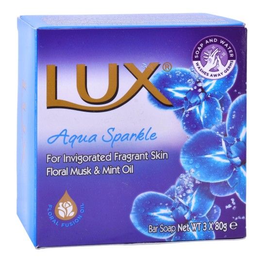 SABONETE 3UNX80G LUX AQUA SPARKLE CX48 SABONETE 3UNX80G LUX AQUA SPARKLE CX48