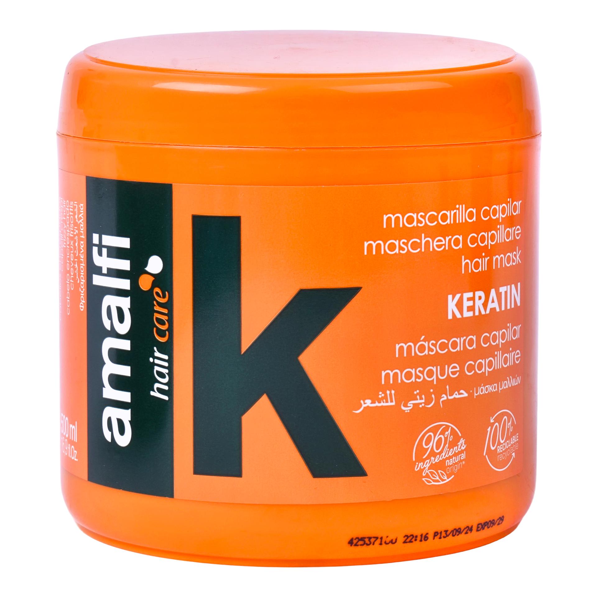 MASCARA CABELO KERATINA AMALFI 500ML MASCARA CABELO KERATINA AMALFI 500ML