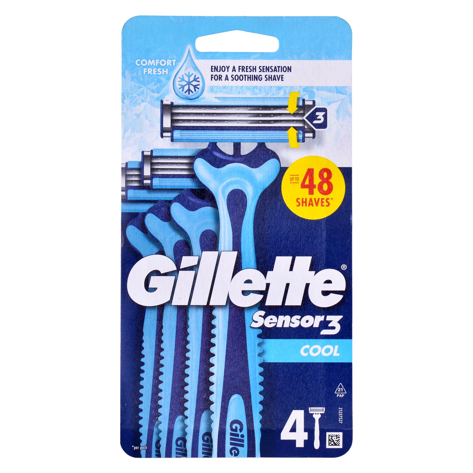 GILLETE BLUE SENSOR 4UN CX6 GILLETE BLUE SENSOR 4UN CX6