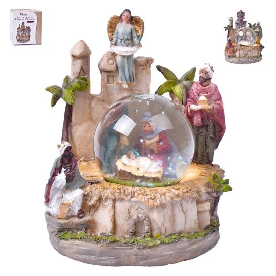 PRESEPIO C/ GLOBO VIDRO 8CM PRESEPIO C/ GLOBO VIDRO 8CM