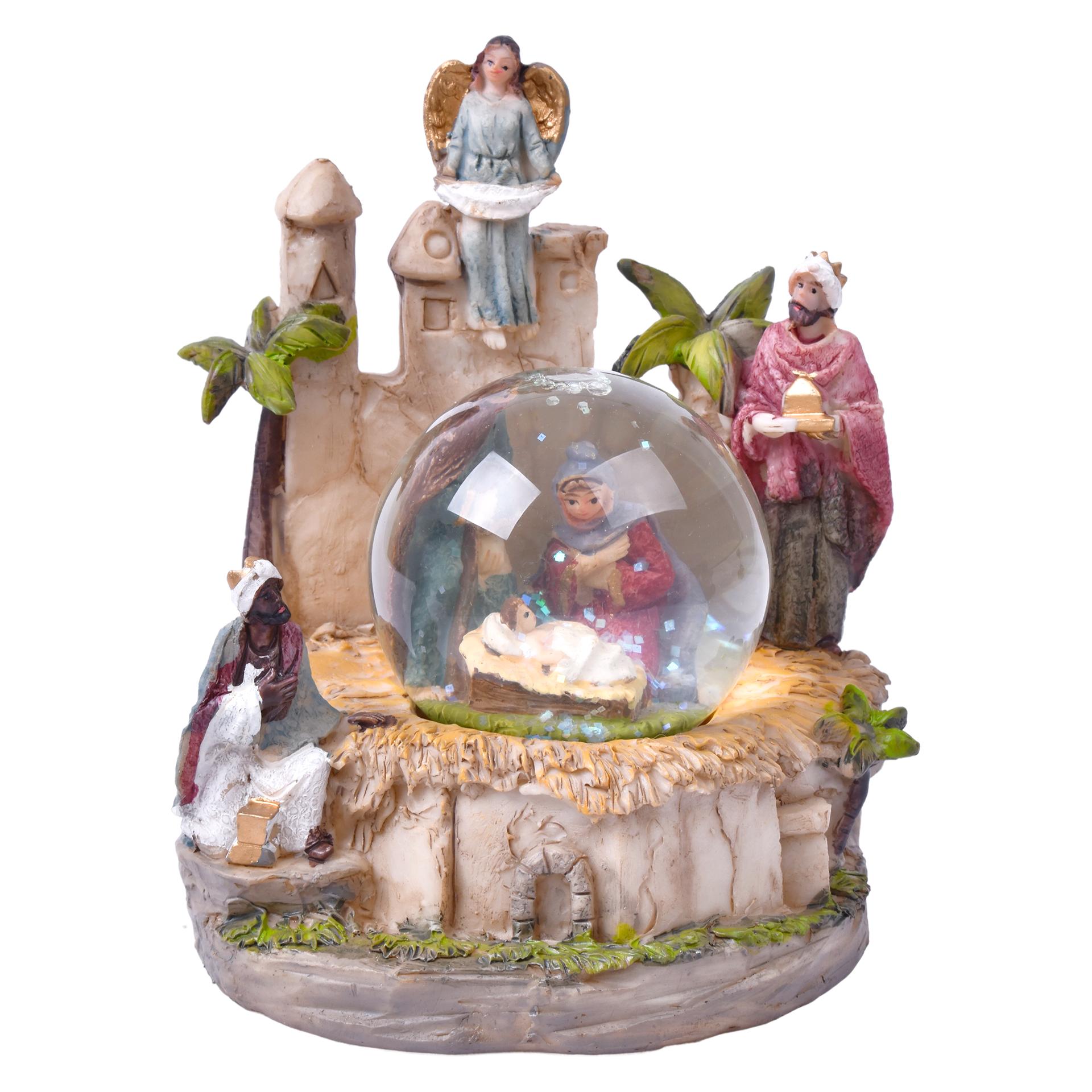 PRESEPIO C/ GLOBO VIDRO 8CM PRESEPIO C/ GLOBO VIDRO 8CM