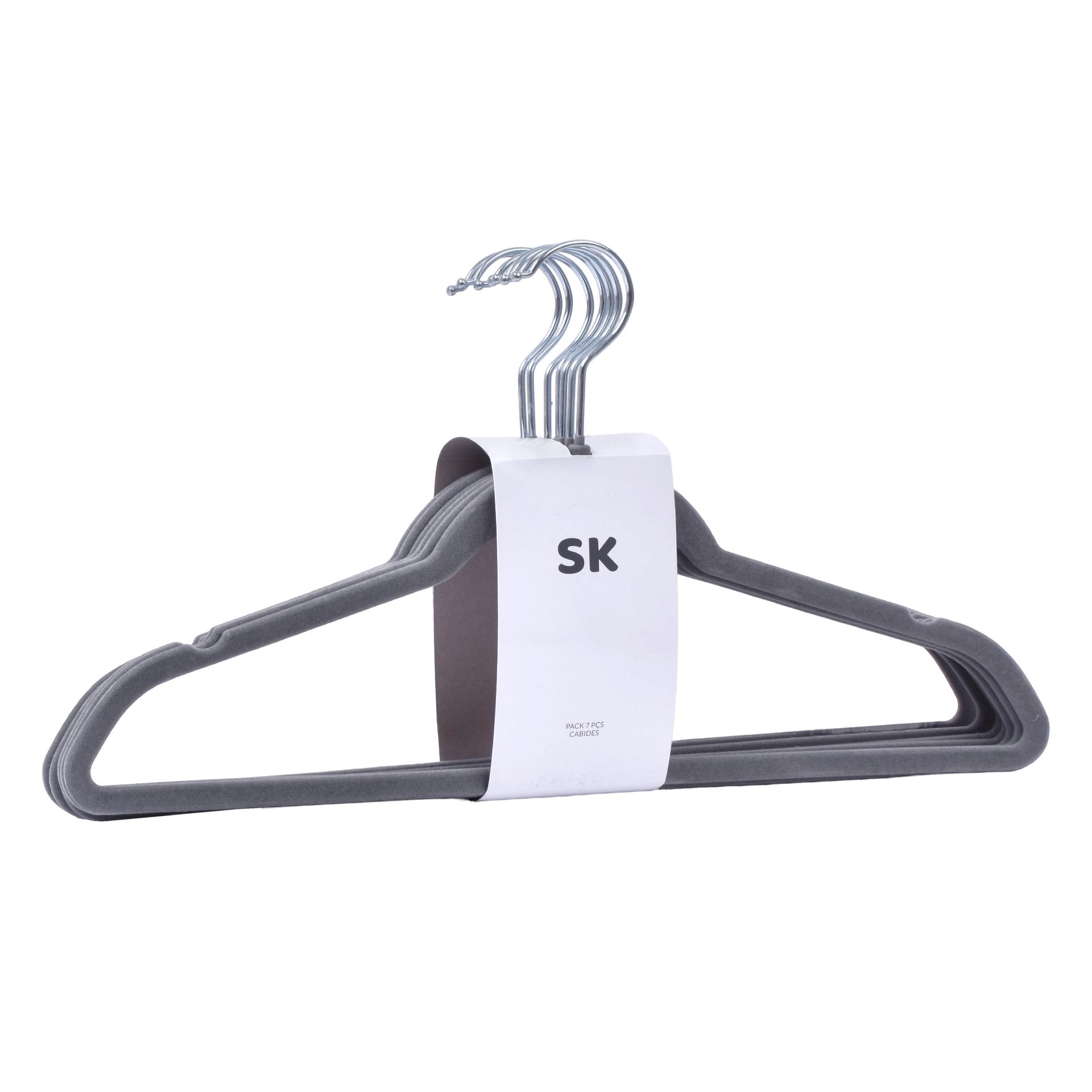 CABIDE VELUDO CINZA 7UN SK 0267-07 CX24 CABIDE VELUDO CINZA 7UN SK 0267-07 CX24
