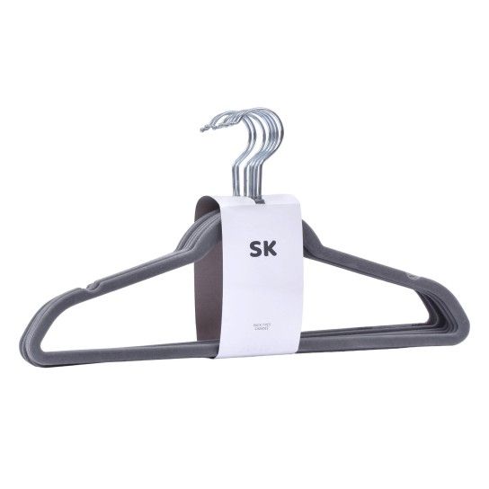 CABIDE VELUDO CINZA 7UN SK 0267-07 CX24 CABIDE VELUDO CINZA 7UN SK 0267-07 CX24