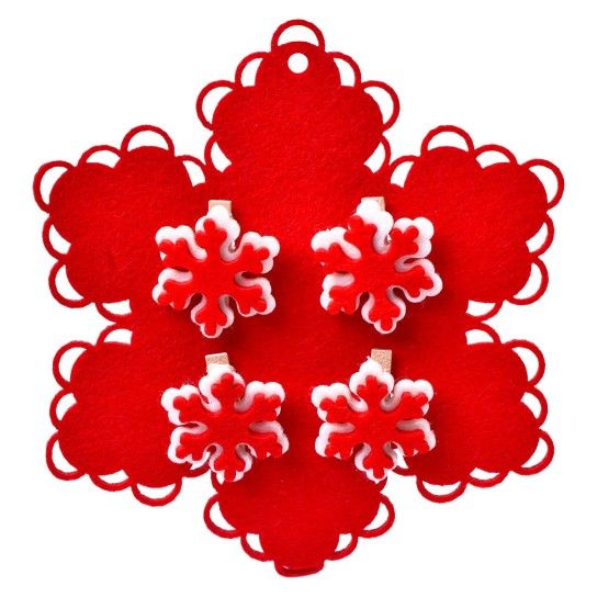 FLOCO NEVE FELTRO C/ 4 MOLAS 5040464 LUNA FLOCO NEVE FELTRO C/ 4 MOLAS 5040464 LUNA