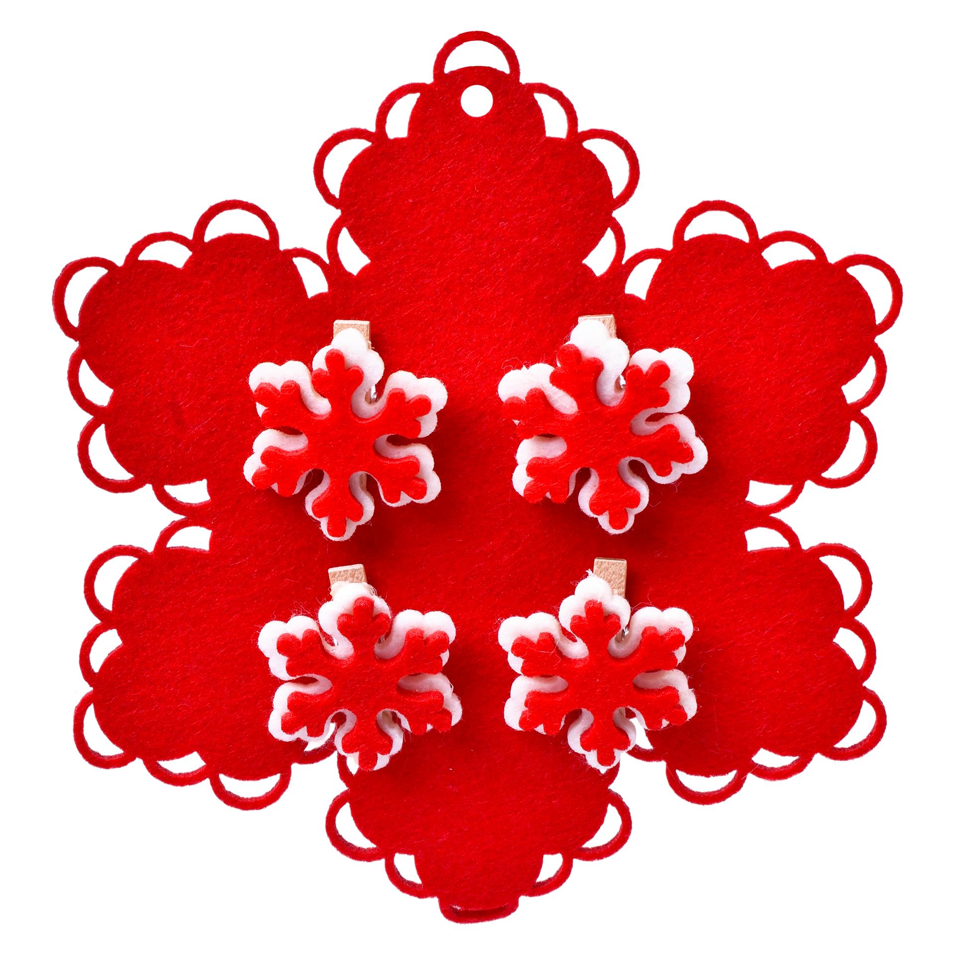 FLOCO NEVE FELTRO C/ 4 MOLAS 5040464 LUNA FLOCO NEVE FELTRO C/ 4 MOLAS 5040464 LUNA