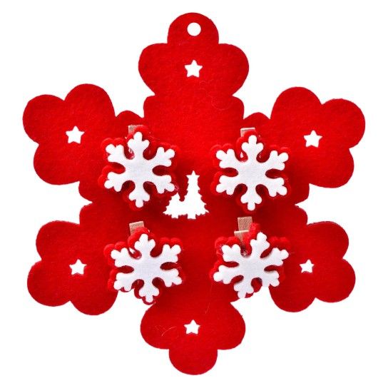 FLOCO NEVE FELTRO C/ 4 MOLAS 5040424 LUNA FLOCO NEVE FELTRO C/ 4 MOLAS 5040424 LUNA