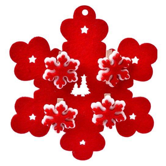 FLOCO NEVE FELTRO C/ 4 MOLAS 5040424 LUNA FLOCO NEVE FELTRO C/ 4 MOLAS 5040424 LUNA