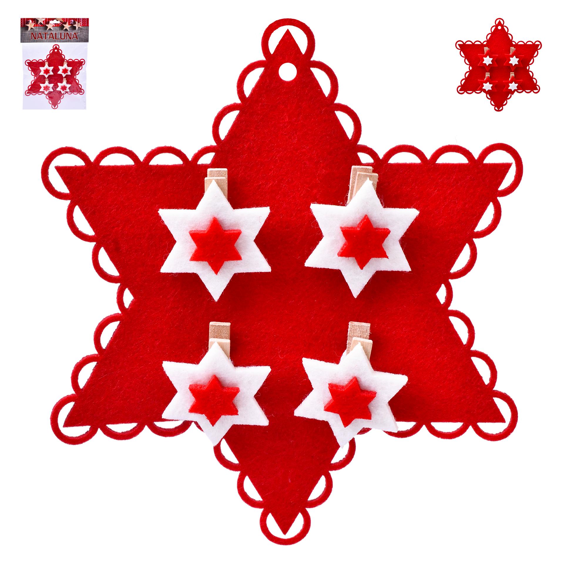 ESTRELA FELTRO C/ 4 MOLAS 5040465 LUNA ESTRELA FELTRO C/ 4 MOLAS 5040465 LUNA