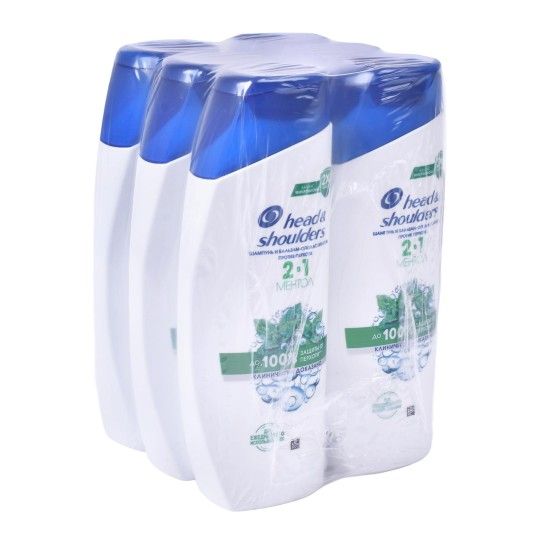 H&S CHAMPO MENTOL 2 EM 1 200ML CX6 H&S CHAMPO MENTOL 2 EM 1 200ML CX6