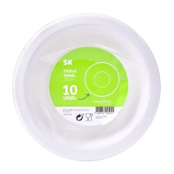 TIGELA PAPEL 350ML 16CM 10UN CX48
