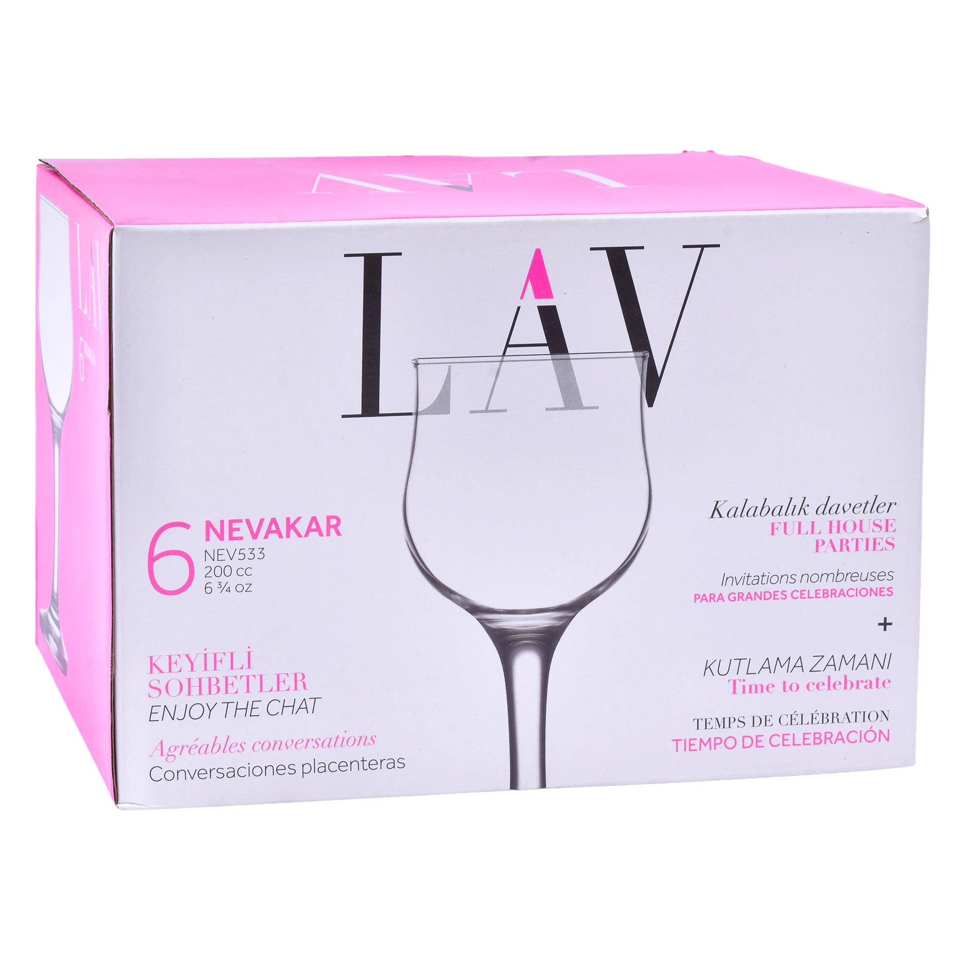 COPOS VINHO BRANCO CONJ 6) 200CC NEVAKAR COPOS VINHO BRANCO CONJ 6) 200CC NEVAKAR
