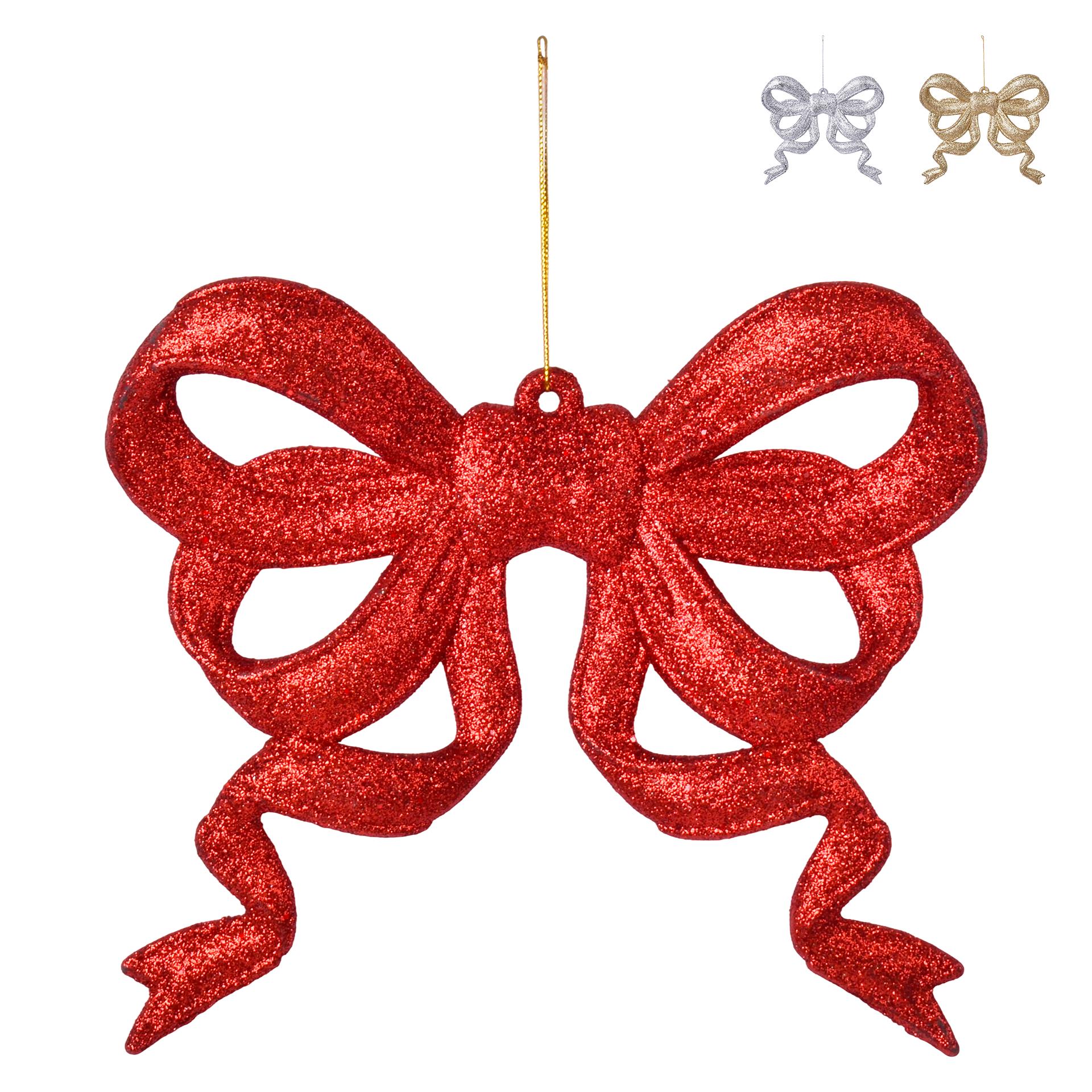 DECORAÇAO NATAL LAÇO 19.5X17CM DECORAÇAO NATAL LAÇO 19.5X17CM