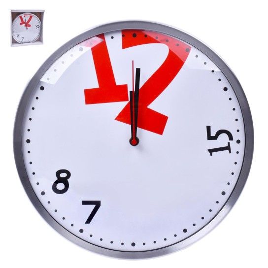 RELOGIO PAREDE ALUM. 33CM 1445-101-01 Q6) 5% RELOGIO PAREDE ALUM. 33CM 1445-101-01 Q6) 5%