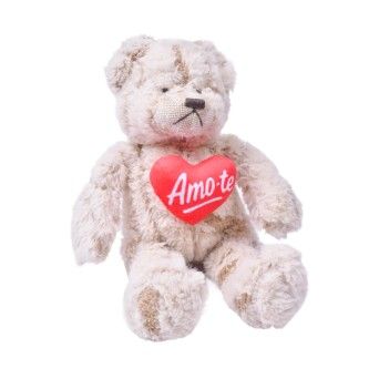 URSO PELUCHE BEGE 30CM SK 118-10 CX30