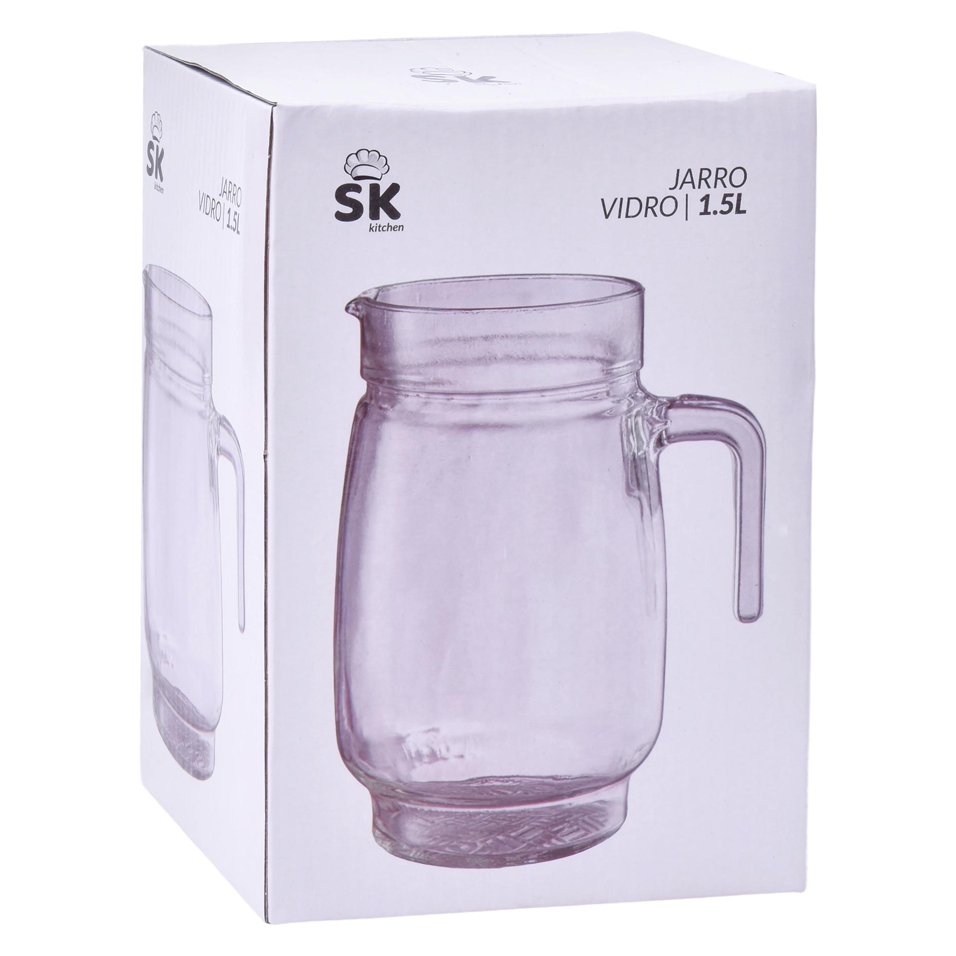 JARRO VIDRO 1,5L SK 424-56 CX12 JARRO VIDRO 1,5L SK 424-56 CX12