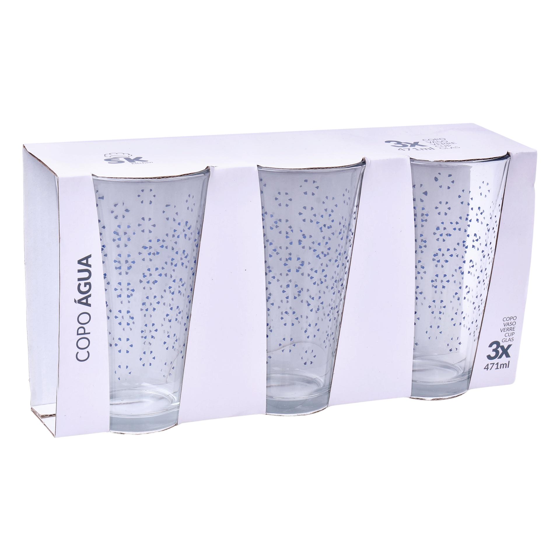 CONJ. 3 COPOS AGUA 471ML SK 424-33A