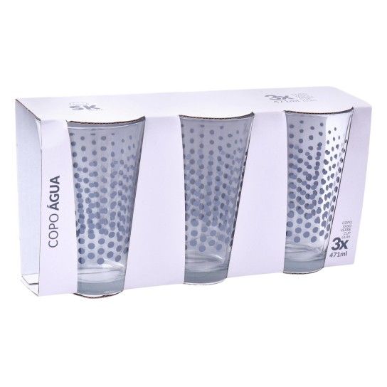 CONJ. 3 COPOS AGUA 471ML SK 424-33C CONJ. 3 COPOS AGUA 471ML SK 424-33C