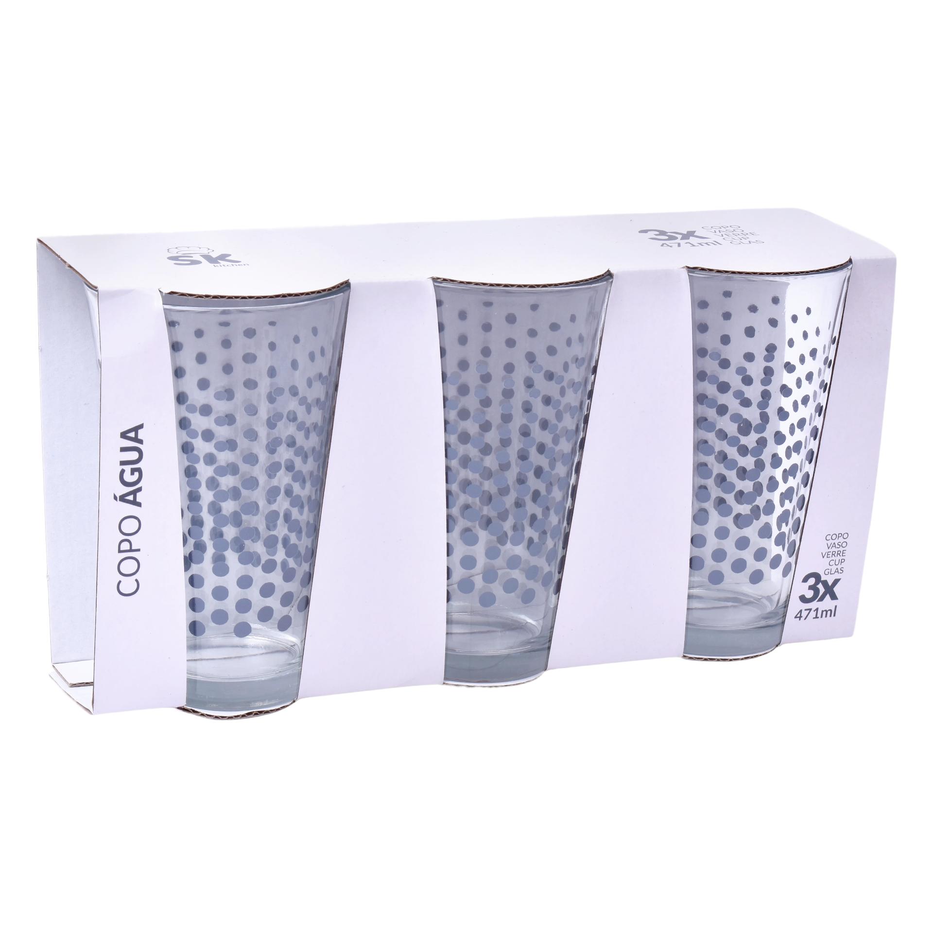 CONJ. 3 COPOS AGUA 471ML SK 424-33C CONJ. 3 COPOS AGUA 471ML SK 424-33C