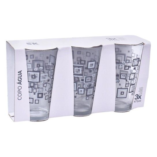 CONJ. 3 COPOS AGUA 471ML SK 424-33D CONJ. 3 COPOS AGUA 471ML SK 424-33D