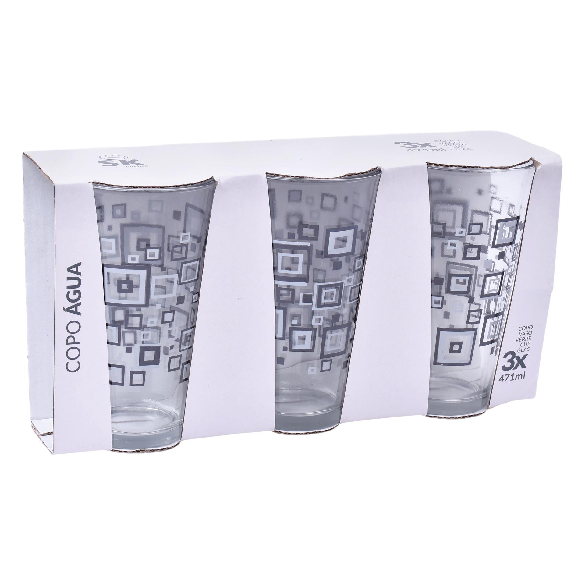CONJ. 3 COPOS AGUA 471ML SK 424-33D CONJ. 3 COPOS AGUA 471ML SK 424-33D