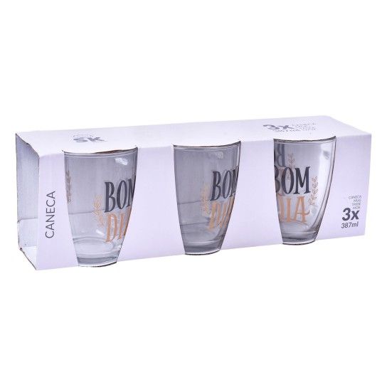 CANECA VIDRO 387ML 3UN SK 424-78 CX12 CANECA VIDRO 387ML 3UN SK 424-78 CX12