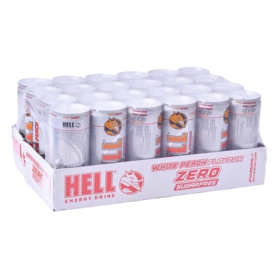 HELL BEBIDA ENERG.ZER ACUCAR PESSEGO 24X250ML HELL BEBIDA ENERG.ZER ACUCAR PESSEGO 24X250ML